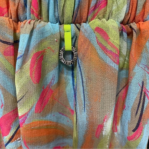 Save The Queen Off The Shoulder Maxi Dress Tulle Stretch Floral Size XS NEW - Picture 5 of 11